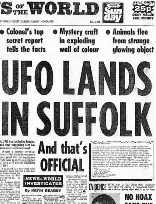 rendlesham forest ufo