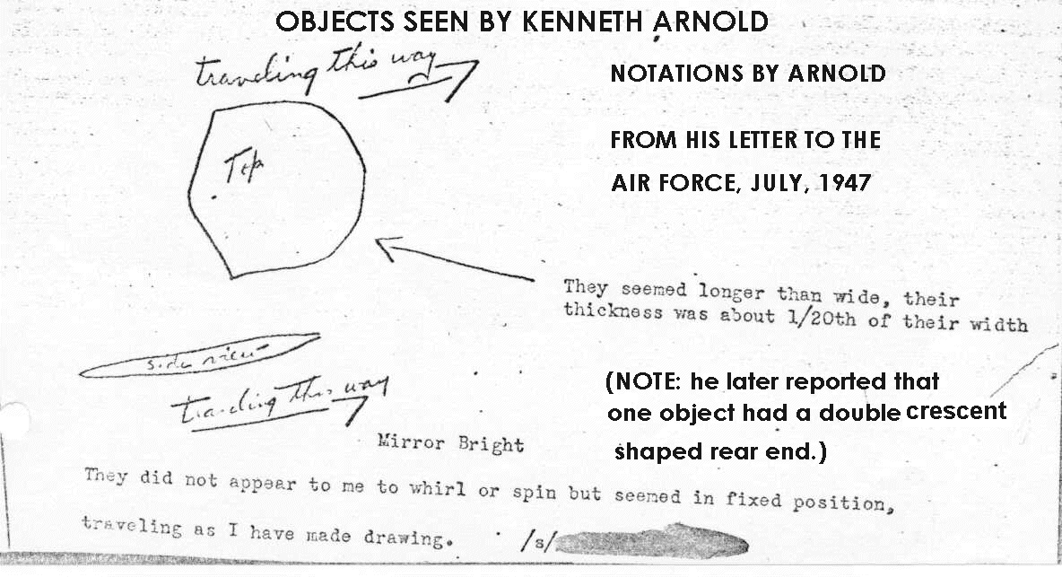just 1947 Arnold ufo