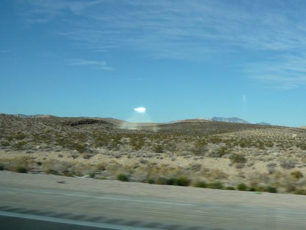 ufo near the road nevada